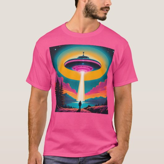 T-shirt Rencontre Extraterrestre À L'Ascension Au-Dessus D (Devant)