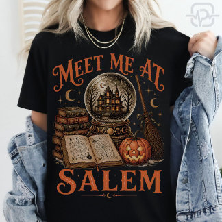 T-shirt Rencontre-moi à Salem Halloween Sorcière Boule de