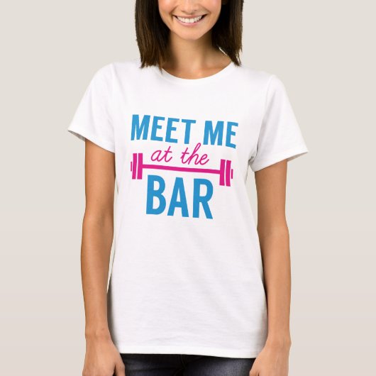 T-shirt Rencontre-moi au bar (Devant)