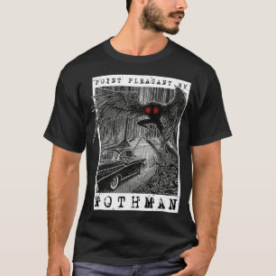 T-shirt Rencontre Mothman 1966 Point Pleasant Original Cr