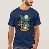 T-shirt Rencontre paranormale avec un cryptide alien Bigfo (Devant)