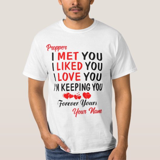 T-shirt Rencontre Parfaite Comme Vous Vous Aimez (Devant)