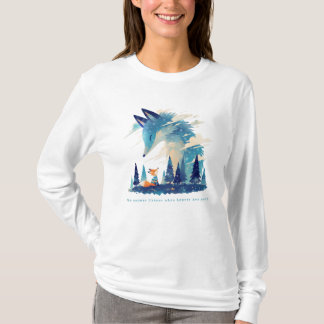 T-shirt Rencontre Renard esprit renard cosmique dans l'art