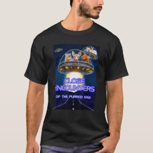 T-shirt Rencontres drôles de chats de près de la sorte ron