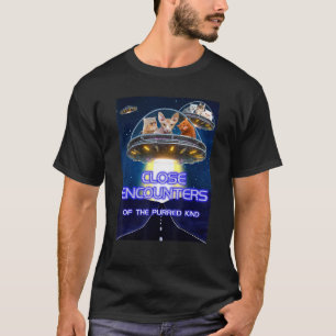 T-shirt Rencontres rapprochées drôles de chats de la sorte