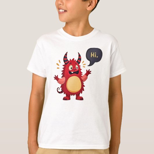 T-shirt Rencontrez le Monstre Amical (Devant)