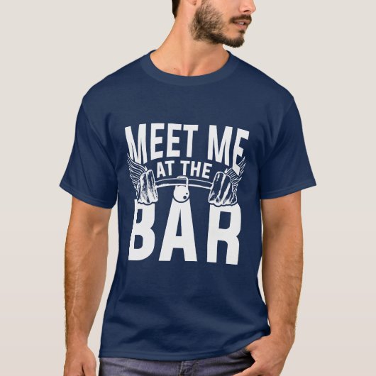 T-shirt Rencontrez-Moi Au Bar (Devant)