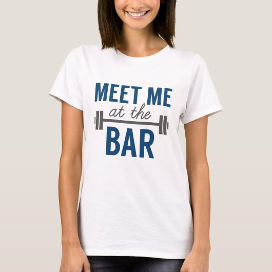 T-shirt Rencontrez-Moi Au Bar (Devant)