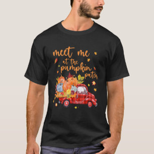 T-shirt Rencontrez-Moi Au Camion Citrouille Citrouille Pat