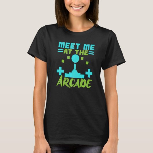T-shirt Rencontrez-Moi Au Jeu Vidéo Arcade Jeu Nerd Stream (Devant)