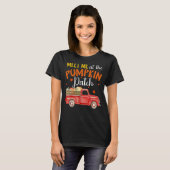T-shirt Rencontrez-Moi Au Patch Citrouille (Devant entier)