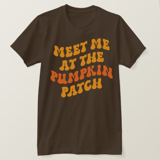 T-shirt Rencontrez-Moi Au Patch Citrouille (Design devant)