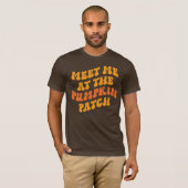 T-shirt Rencontrez-Moi Au Patch Citrouille (Devant entier)