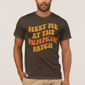 T-shirt Rencontrez-Moi Au Patch Citrouille (Devant)
