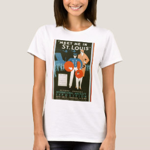 T-shirt Rencontrez-Moi Dans L'Affiche Vintage voyage De St