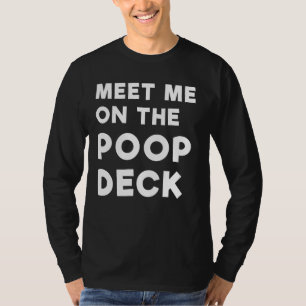 T-shirt Rencontrez-Moi Sur Le Poop Deck Drôle Dire Croisiè
