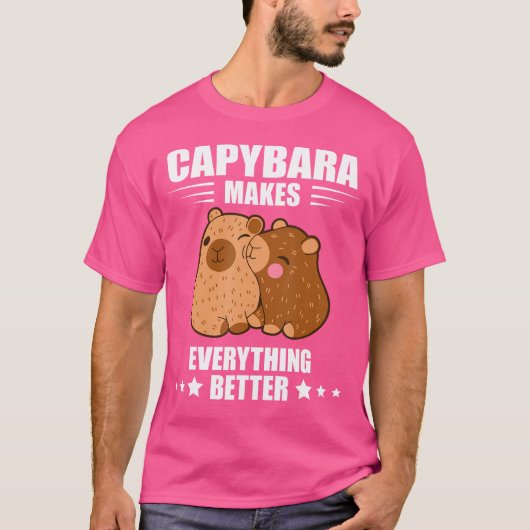T-shirt Rend tout mieux Capybara Lover Funny Capyb (Devant)