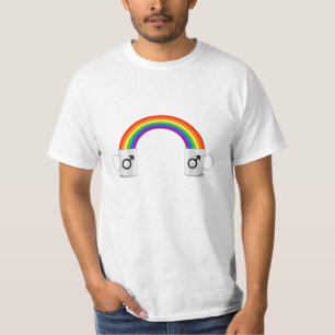 T-shirt Rendez-vous café arc-en-ciel gay