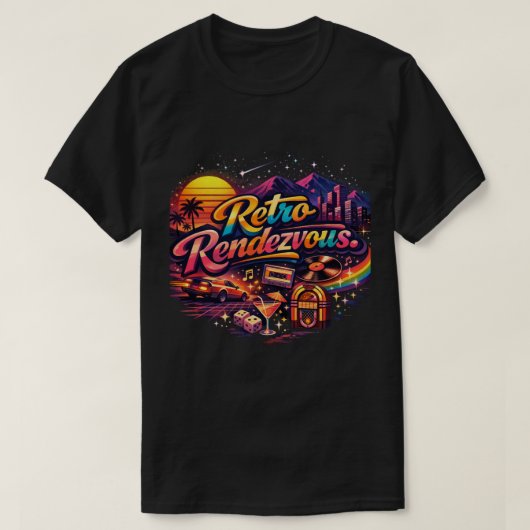 T-shirt Rendez-vous Rétro (Design devant)
