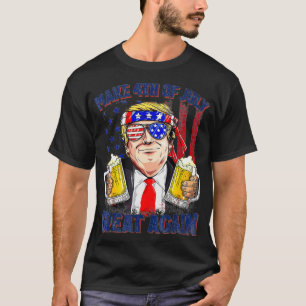 T-shirt Rendre 4 juillet grand à nouveau drôle Trump Homme