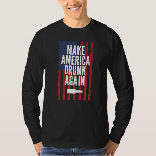 T-shirt Rendre à l'Amérique ivre une nouvelle bière 4 juil