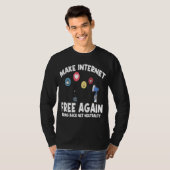 T-shirt Rendre Internet Libre Neutralité (Devant entier)