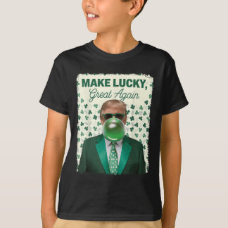 T-shirt Rendre la chance grande à nouveau Trump soufflant