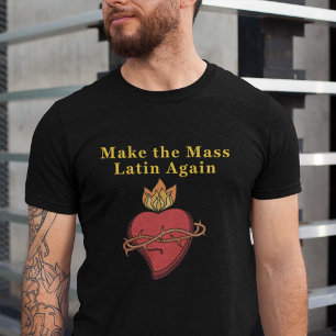T-shirt Rendre la messe latine Sacré Coeur Tee