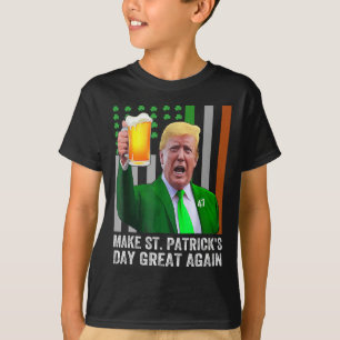 T-shirt Rendre la Saint-Patrick plus belle encore Drapeau