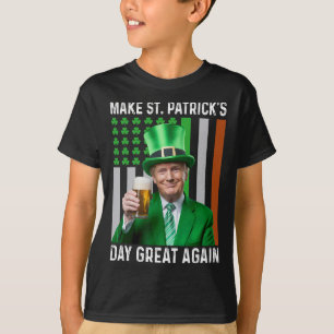 T-shirt Rendre la Saint-Patrick plus belle encore Drapeau
