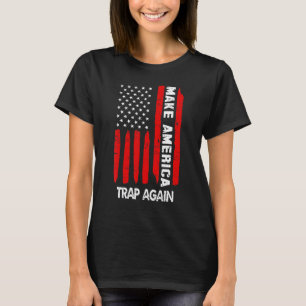 T-shirt Rendre l'Amérique au piège américain Drapeau améri