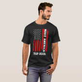 T-shirt Rendre l'Amérique au piège américain Drapeau améri (Devant entier)