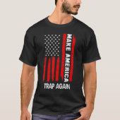 T-shirt Rendre l'Amérique au piège américain Drapeau améri (Devant)