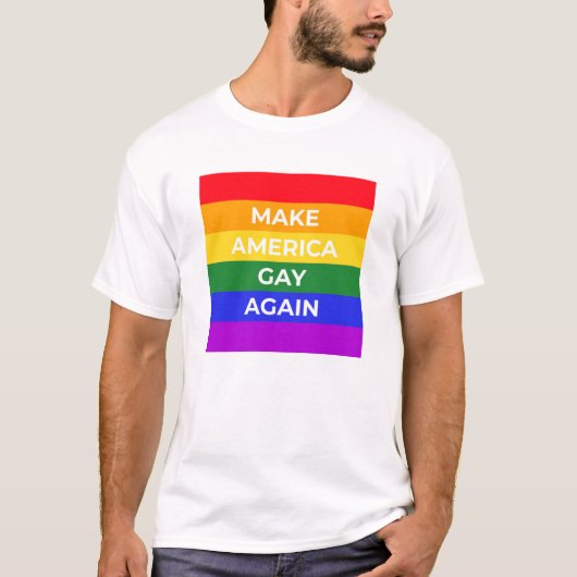 T-shirt Rendre l'Amérique gay (Devant)