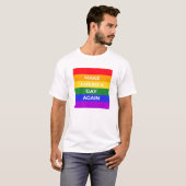 T-shirt Rendre l'Amérique gay (Devant entier)