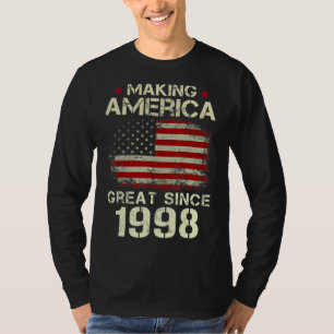 T-shirt Rendre l'Amérique grande depuis 1998 Vintage 24ème