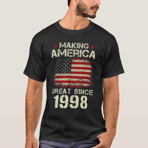T-shirt Rendre l'Amérique grande depuis 1998 Vintage 24ème