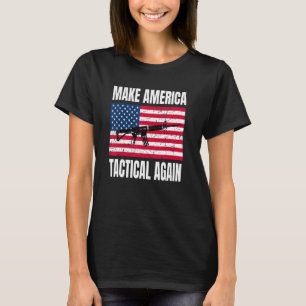 T-shirt Rendre l'Amérique tactique 2a Pro Gun Droits Gratu