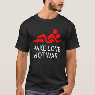T-shirt Rendre l'amour pas la guerre heureux Hippy dire fa