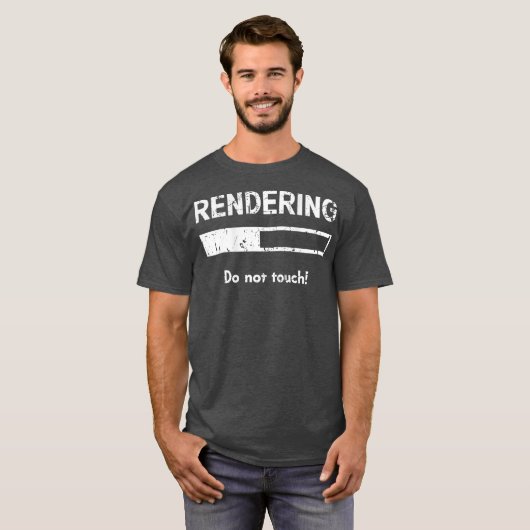 T-shirt Rendre l'éditeur vidéo Animation Visual SFX (Devant entier)