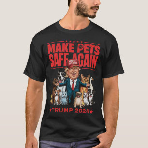 T-shirt Rendre les animaux en sécurité Trump 2024 Sauver n