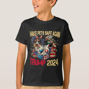 T-shirt Rendre Les Animaux Sécurisés Trump Harris Débat Ma