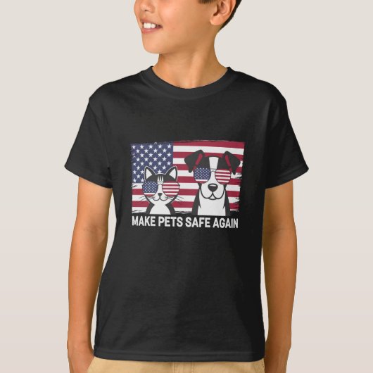 T-shirt Rendre les animaux sûrs Trump Harris Debate 2024 (Devant)