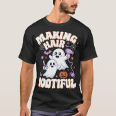 T-shirt Rendre les cheveux botieux Halloween Éffrayants fa (Devant)