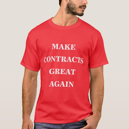 T-shirt Rendre les contrats plus agréables (Devant)