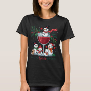T-shirt Rendre les esprits lumineux Verre de vin de bonhom