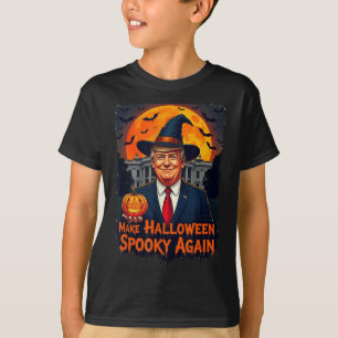 T-shirt Rendre l'Halloween Éffrayant à nouveau drôle Hallo