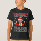 T-shirt Rendre Noël grand à nouveau Noël Noël amusant Trum (Devant)