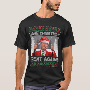 T-shirt Rendre Noël super à nouveau amusant Trump Pyjamas