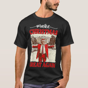 T-shirt Rendre Noël super à nouveau drôle Père Noël Trump